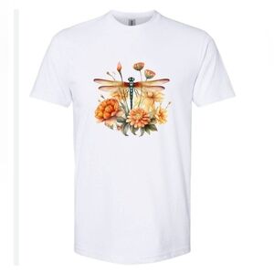 DRAGONFLY WITH FLOWERS Shirt